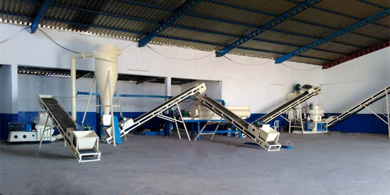 1-1.5 T/H wood pellet production line in Tunisia 