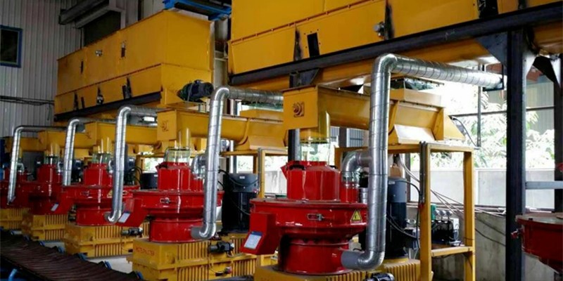 7-8 T/H wood pellet production line in Taiwan 