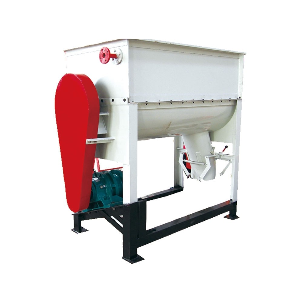 Single shaft animal feed mixer