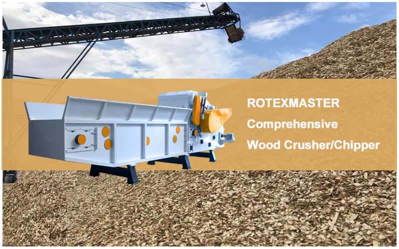 What determines the crushing efficiency of wood crusher