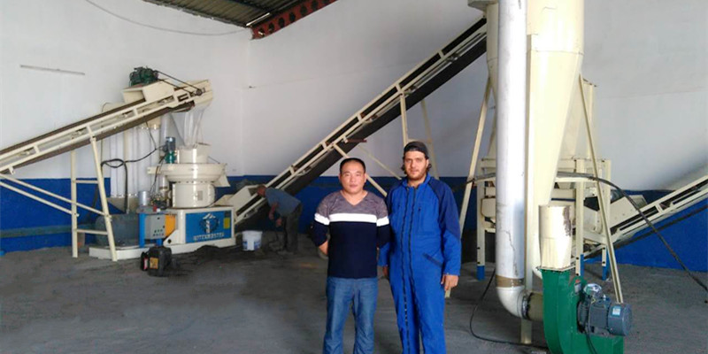 1-1.5 T/H wood pellet production line in Tunisia (图3)